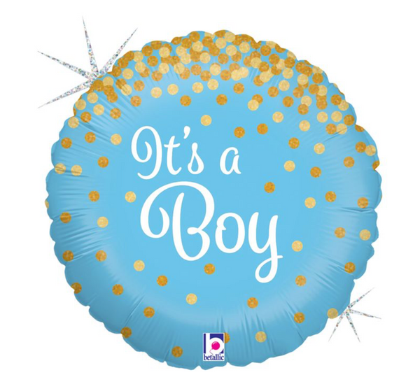 'It's a Boy' Blue Foil Helium Balloon