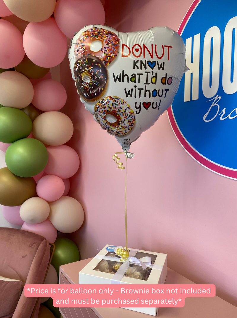 'Donut know what I'd do without you!' foil Helium Balloon